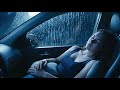 Woman Sleeping During Heavy Rain at Midnight | Relaxing Sleep Sounds and Cozy Night