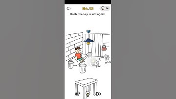 Brain out Escape room level 16 Gosh, the key is lost again Walkthrough Solution