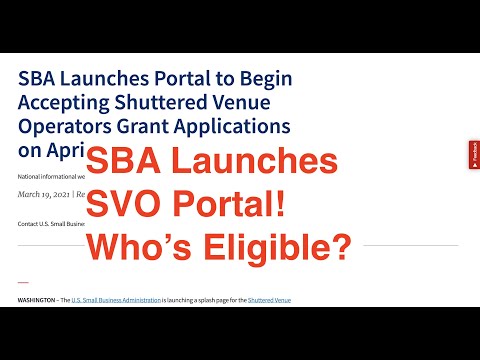 SBA Opens New Portal for SVO Grants and PPP Data Released