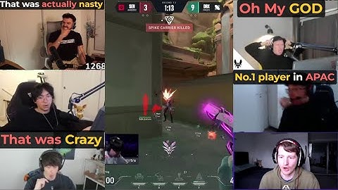 Valorant pros/streamers reacts to DRX Free1ng's INSANE PISTOL ACE against SENTINELS