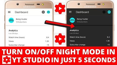 How to Enable Dark Mode on YouTube Studio app 2021🔥|YouTube Studio Dark Mode|Enable Night Mode