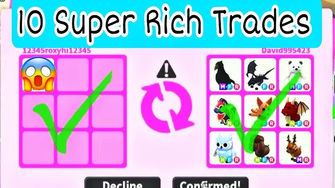 Super Rich Adopt Me Trading Video 2023 