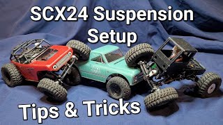 SCX24 Suspension Setup - Tips & Tricks