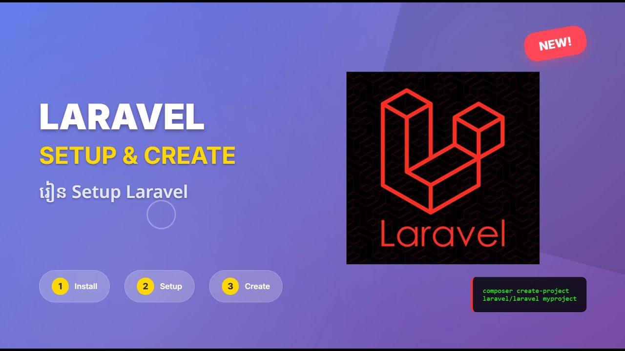 ការ ដំឡើង Laravel | How to set up and create Laravel project - YouTube