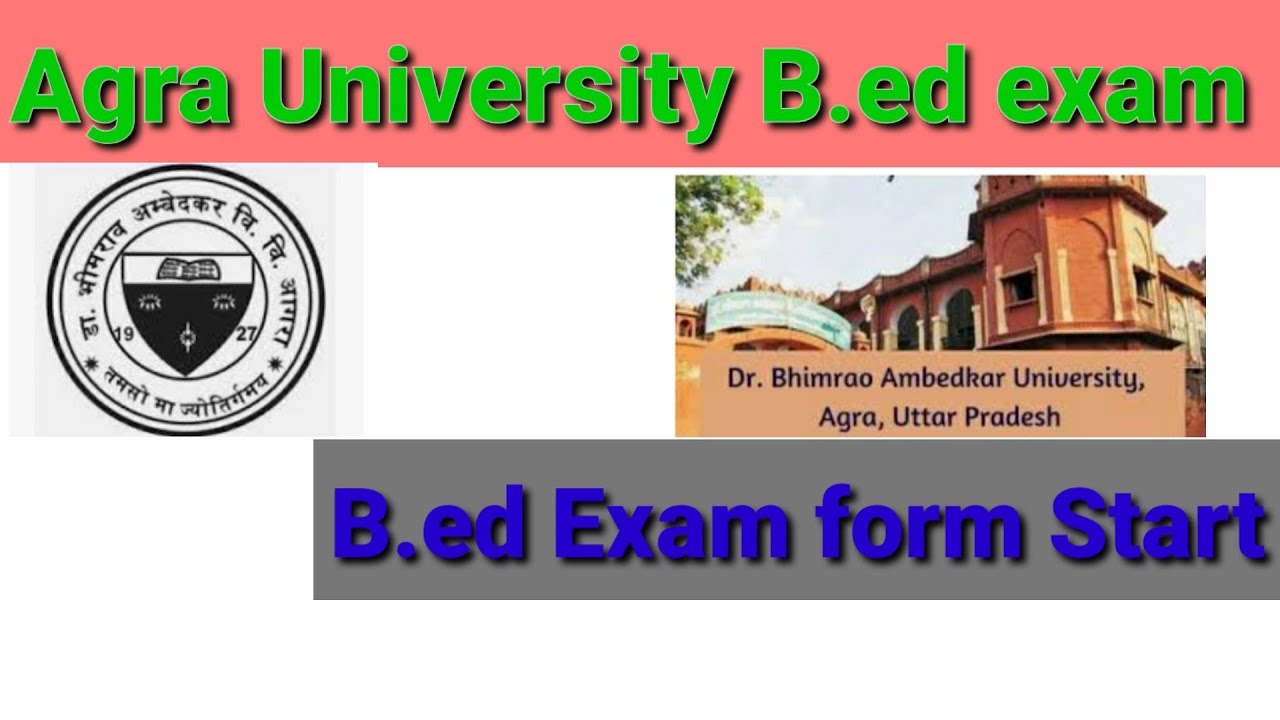 DBRAU B.ED EXAM FORM 2022 // B.ed exam form Agra University start // Agra University b.ed exam form