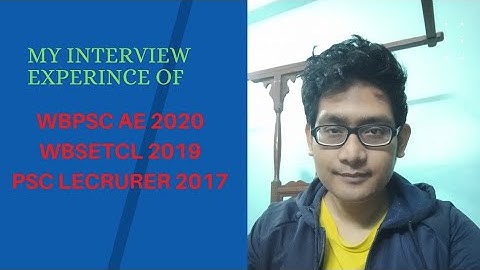My Wbpsc AE 2020 interview experience|| wbsetcl 2019 AE|| wb lecturer || Civil engineering interview