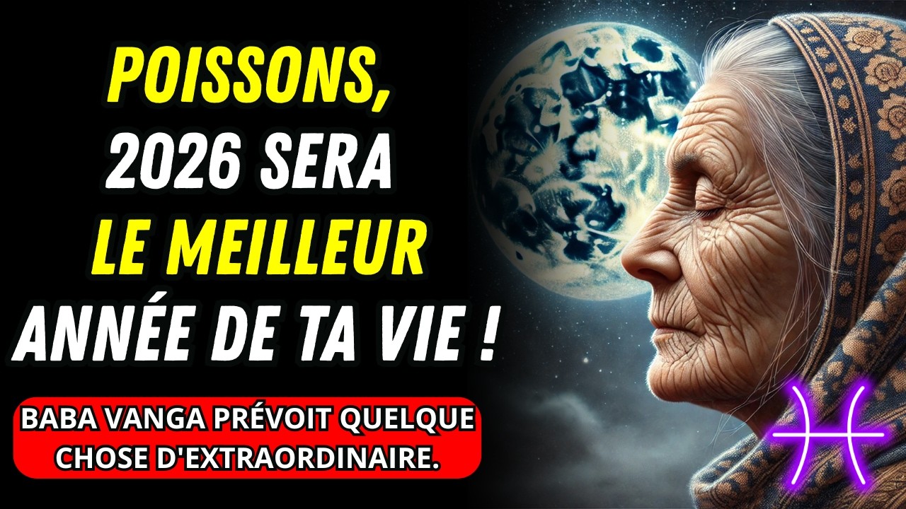 Poissons, 2026 Sera le Meilleur ANNÉE de Votre vie ! Baba Vanga vous Explique Pourquoi.