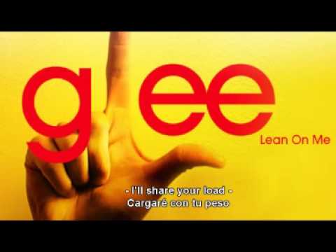 Glee Cast | Lean On Me [ With Lyrics Spa-En] ~