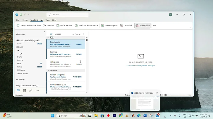 How To Fix Microsoft Outlook Working Offline Problem