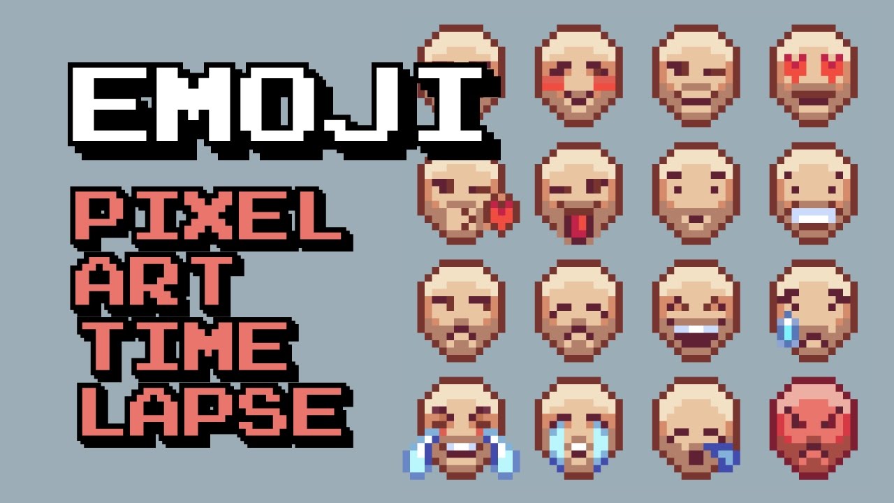 Emoji Pixel Art Time-lapse - YouTube