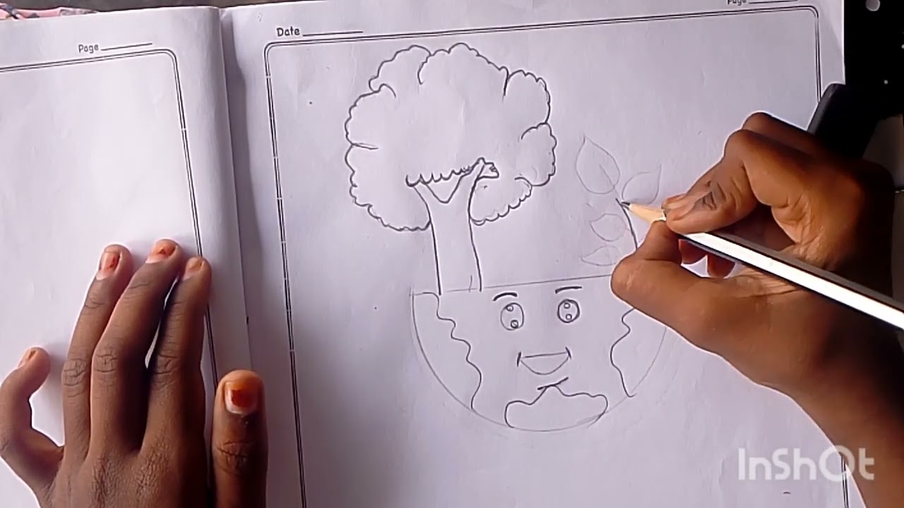 Save trees drawing 😄 SDS channel 😊🥰