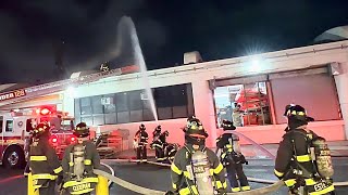 *FIRE INSIDE FDNY SHOPS* FDNY BOX 7265 ~ FDNY OPERATING FOR A ALL HANDS FIRE INSIDE THE FDNY SHOPS.