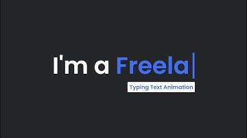 Text Typing Animation On Website Using HTML, CSS And JS  Auto Typing Effect on Website