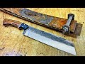 Making a chopper knife from an old spring