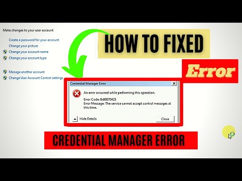 FIXED: Credential Manager