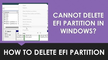 How to Delete EFI Partition in Windows 10 / Windows 11