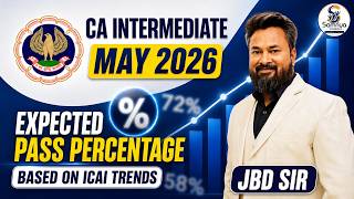 CA Intermediate May 2026 | Expected Pass Percentage Based on ICAI Trends | JBD SIR