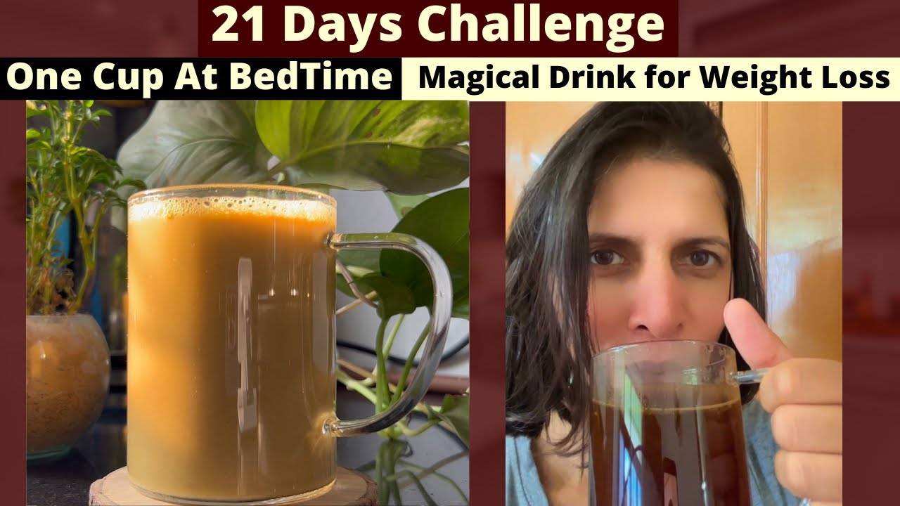 One Cup of this Magical Drink before Sleep for 21 Days to Lose Weight