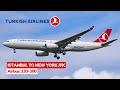 Turkish Airlines | TK 0003 | Economy Class | Istanbul (IST) 🇹🇷 - New York (JFK) 🇺🇸| Airbus 330-300