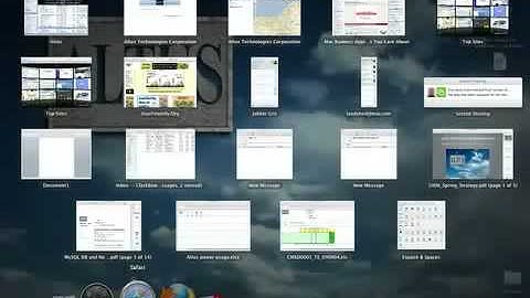 Tutorial:  Exposé in Snow Leopard (OS X 10.6)