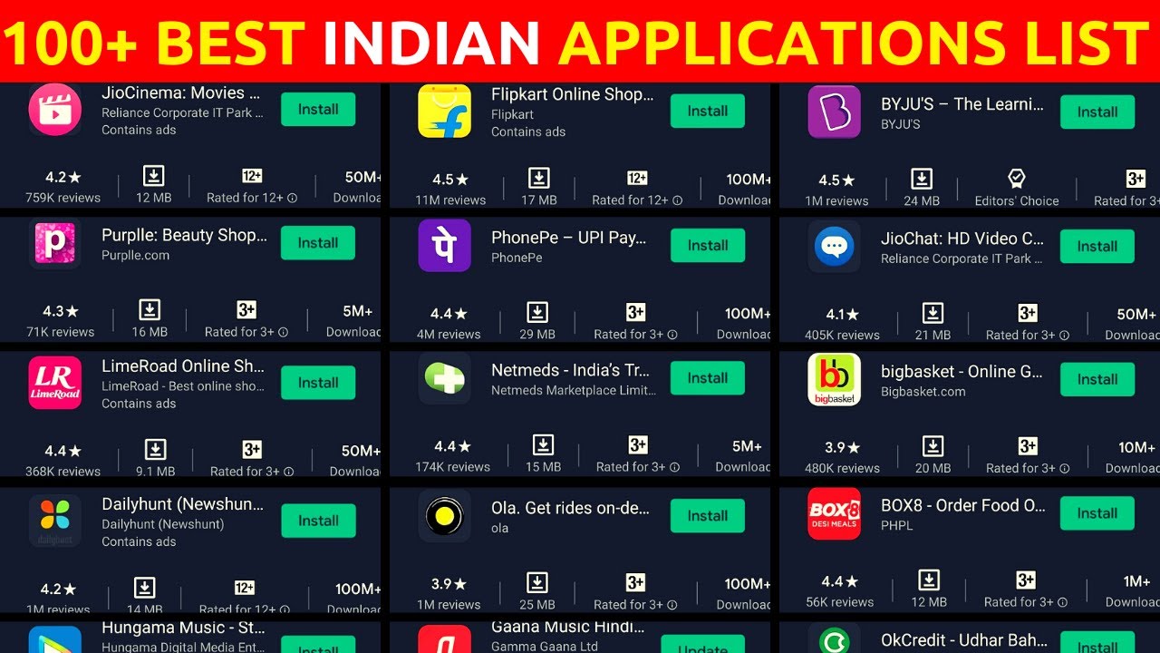 100 Indian Apps List Best Made In India Application banchineseapp