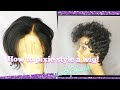 HOW TO PIXIE A WIG /Must Have!! $79 Affordable Pixie Cut Short Bob Lace Wig| Beginner OMGqueen hair