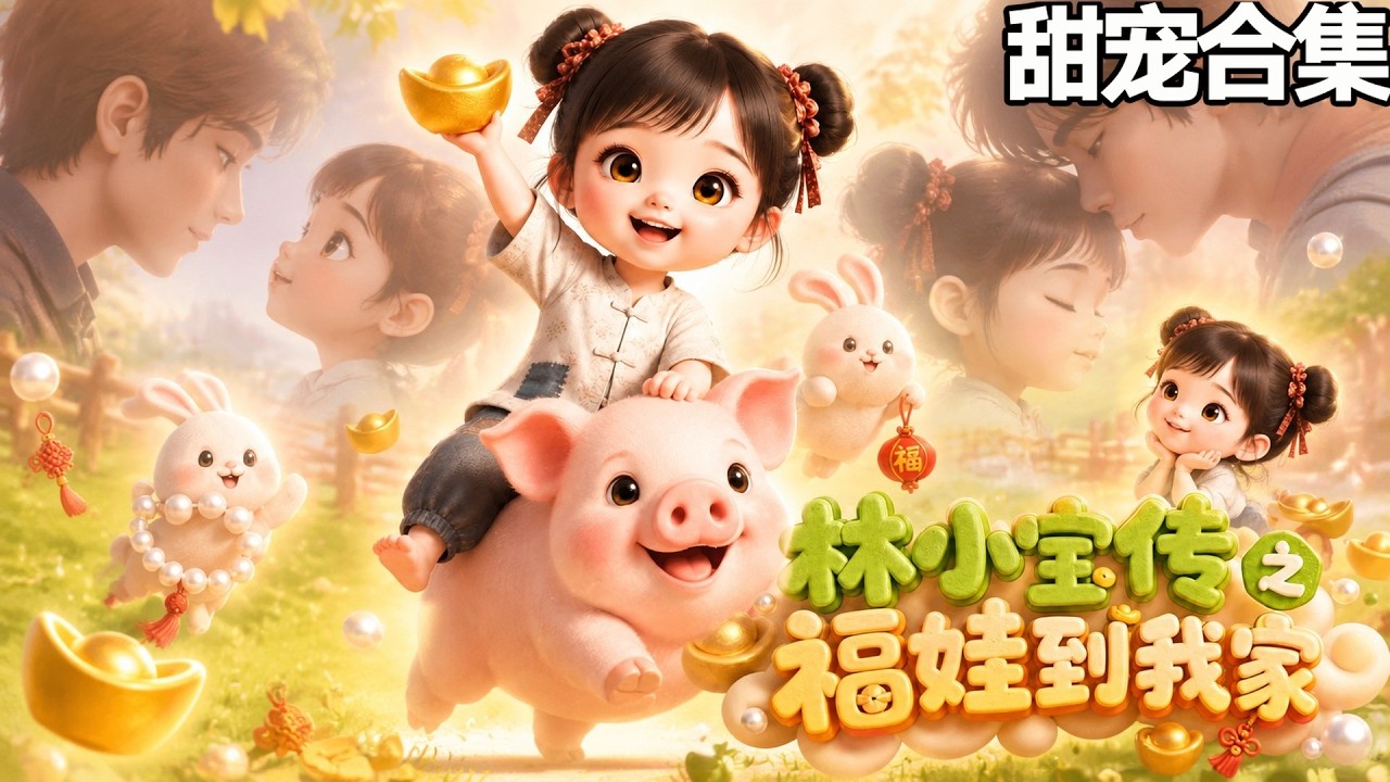 甜寵~💗溫柔媽媽帶四娃，山裡挖菜撿到寶，一家人的煙火暖哭全網《林小寶傳之福娃到我家》#甜寵漫劇社#最新漫畫#動態漫畫i漫劇
