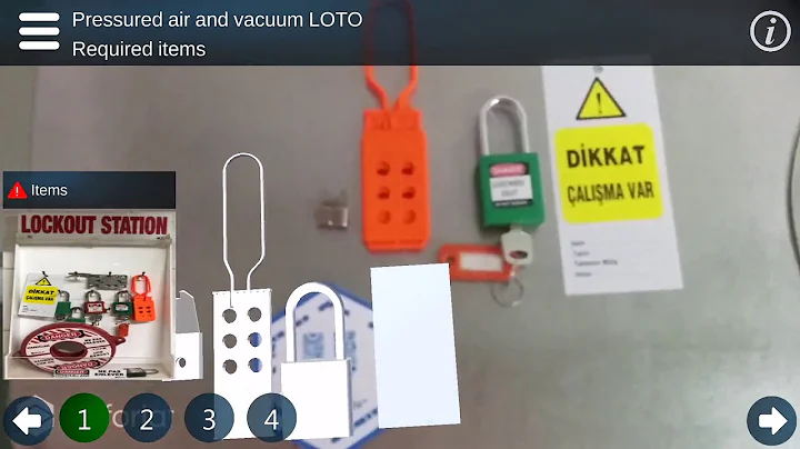 AR based work safety instructions