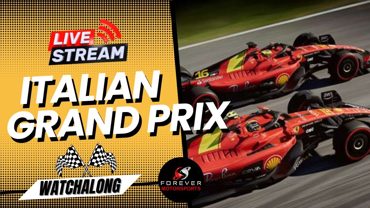 F1 LIVE ITALIAN GRAND PRIX Formula 1 Italy Watchalong Monza Grand Prix 