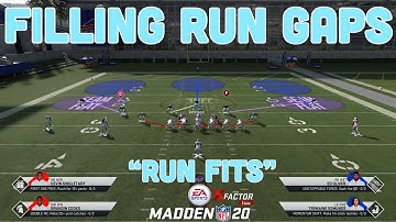 How To Fill Run Gaps (Run Fits) On Defense In Madden 20 - Re-recorded