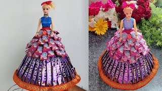 Diy Chocolate Dress For Barbie Doll How To Make Candy Doll At Home Doll Decoration