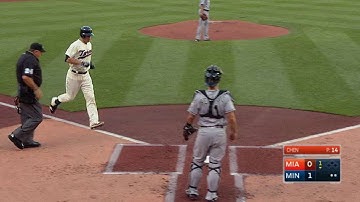 MIA@MIN: Mauer hits homer No. 7 of the season