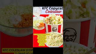 KFC COLESLAW (COPYCAT RECIPE! #coleslaw #chipchipperson #chickenarms #fryup
