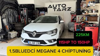 MEGANE 4 1.5Bluehdi STAGE 1 CHİPTUNİNG + TOP SPEED 115HP TO 150HP