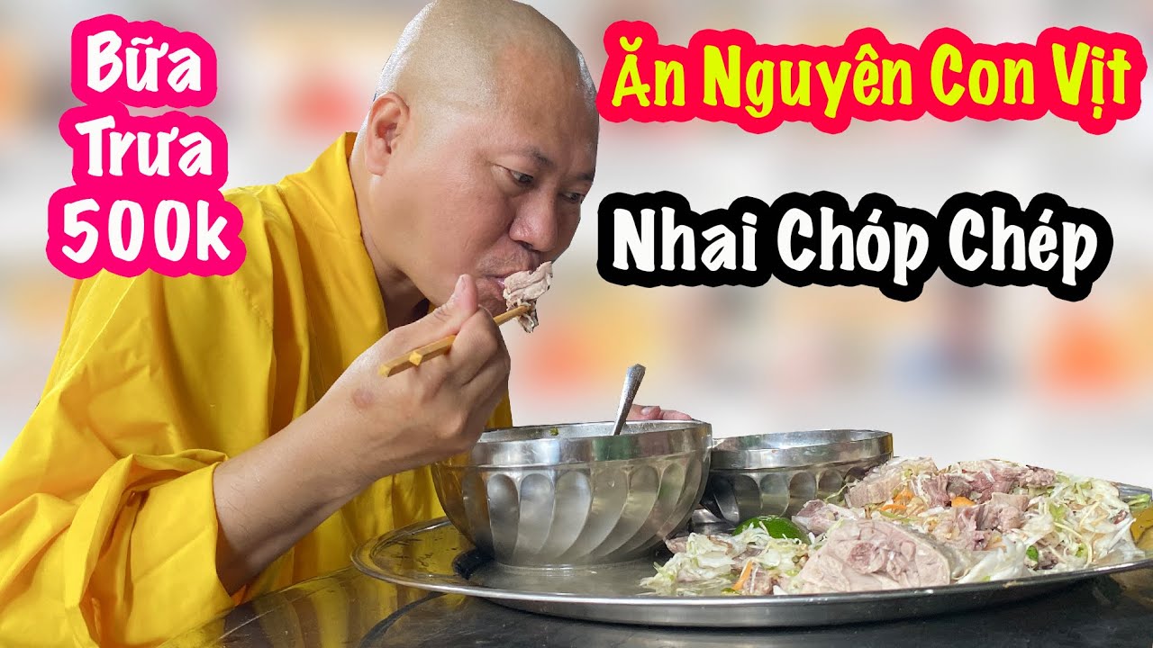 Thích Tâm Phúc Ăn Trưa Nguyên Con Vịt Cỏ, Nhai Chóp Chép Thấy Thèm