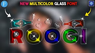 MultiColor Glowing Glass Font Editing On Ps Touch PixelLab Step By Step In Android | Zarraq Creation screenshot 5