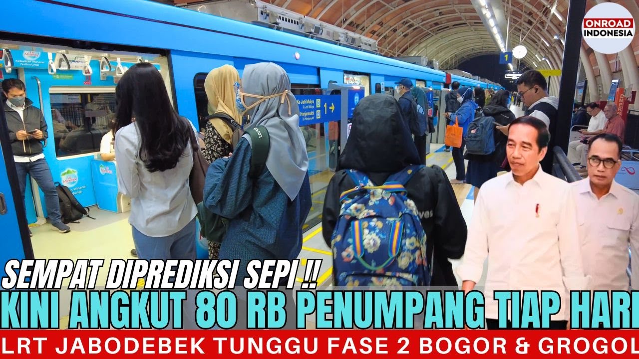 Ранее прогнозировалось, что будет тихо! ЛРТ в районе Большой Джакарты теперь перевозит 80 000 пас...