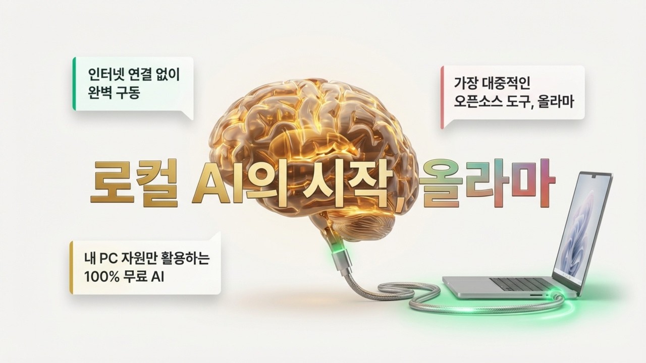 로컬 AI 입문자를 위한 Ollama 총정리: 오프라인에서도 돌아가는 나만의 AI thumbnail
