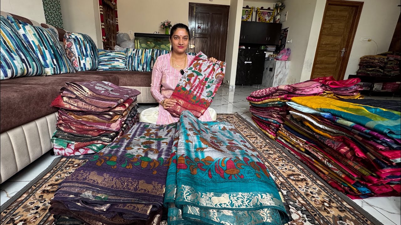 Bangalore Wholesale Branded Cut Piece Sarees | Joint Saree | Single Saree Courier Available