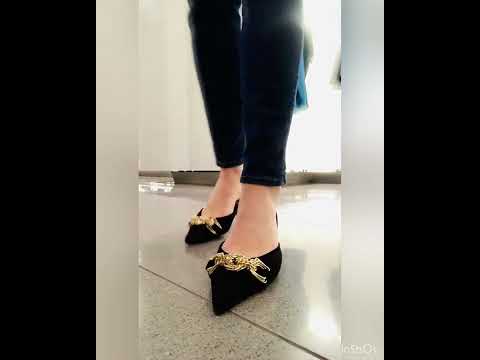 New high heels sexy walking in high heels close up review