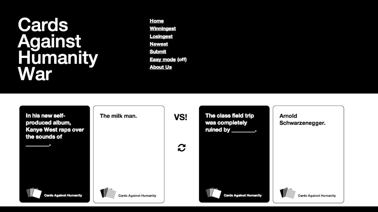 cards against humanity free pdf