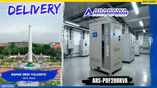 DELIVERY ARAKAWA VOLTAGE STABILIZER SERVO TYPE ARS-PDF200KVA UNTUK DENI YULIANTO