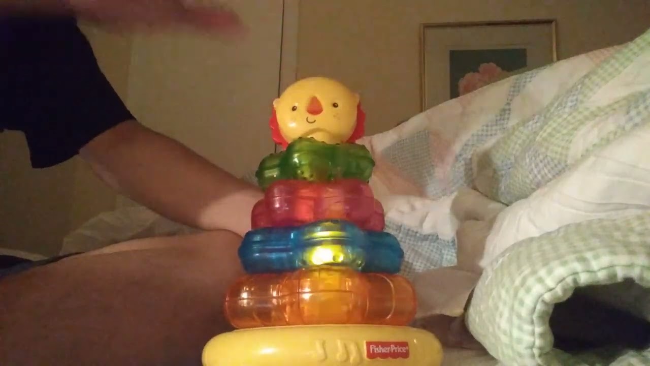 2010 fisher price light up lion stacker
