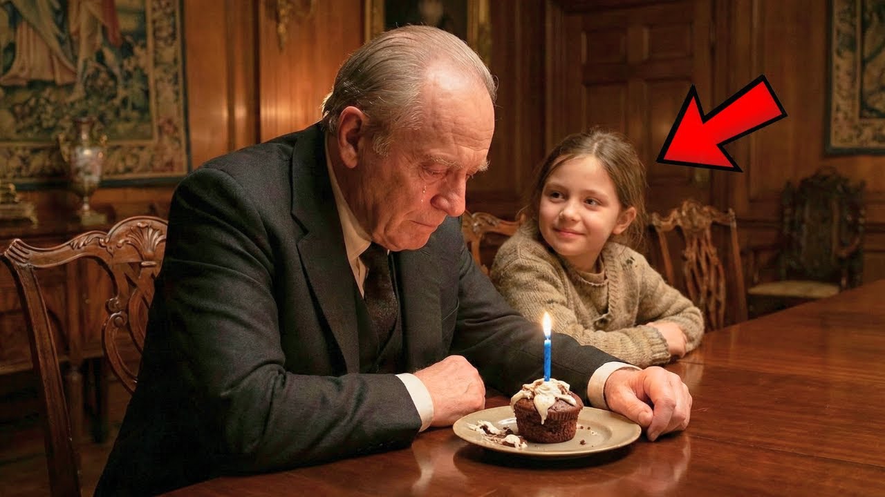 MILLONARIO CELEBRABA SU CUMPLEAÑOS SOLO... HASTA QUE UNA NIÑA TOCÓ A SU PUERTA CON ESTO