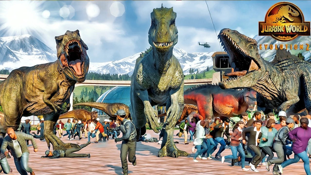 ALL Carnivores ESCAPED in Jurassic World Evolution