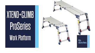 Tb Davies Xtendclimb Proseries Fully Adjustable Work Platform - Demo