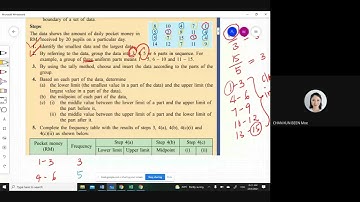 Mathematics Form 5 Measures of Dispersion for Grouped Data
