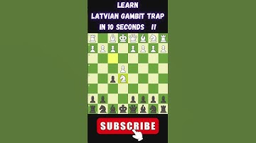 Learn Latvian Gambit Trap In 10 Seconds !!