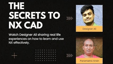 #14 Live video || The Secret to Nx CAD || #Designer_Ali #Parametric_krish