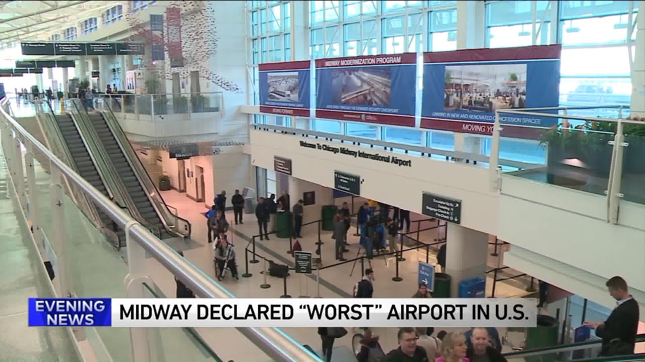 Chicago's Midway is the `worst` airport in US, travel site says - YouTube